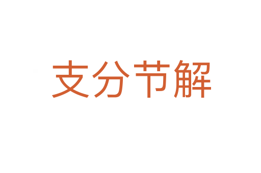 支分節(jié)解