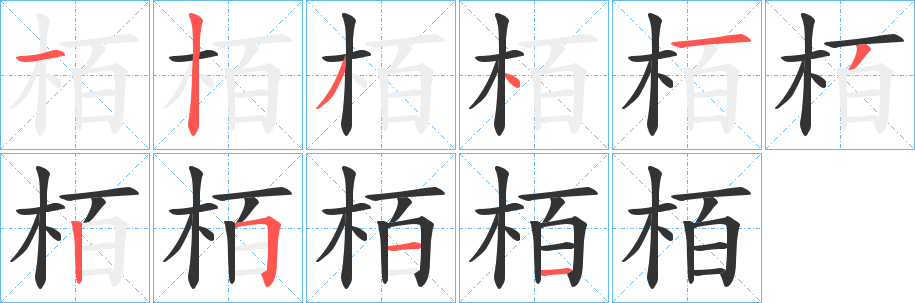 栢的筆順?lè)植窖菔?>
					
                    <hr />
                    <h2>栢的基本信息</h2>
                    <div   id=